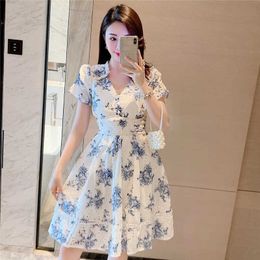 Arrival Summer High Quality Women's Vintage Water Soluble Floral Embroidery Patchwork Runway Elegant Female Dress Vestido 210529