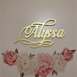 Personalized Large Size Wood Name Sign Options Custom Baby Name Sign for Nursery Dcor 210318