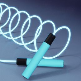 Festival Party Gifts Led Glowing Skipping Rope Unisex Fiber Optic Light Up Jump Ropes For Workout And Fitnees Training Fors Men Women Kids U