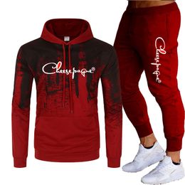 Men's Sets Two Piece Set Tracksuit Casual Cotton Jacke + Pants Slim Fit Sport Suits Spring and Autumn Tracksuits Brand Sportswear S-3XL