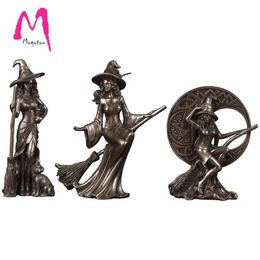 [MGT] Europe and the United States retro creative modern minimalist home accessories personality witch craft ornaments statue 210318