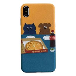 Cartoon illustration 8plus IP x/XS Max personalized mobile phone case for Huawei Mate30pro Huawei mobile phone P40 protective cover