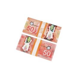 Wholesale Games Money Prop Copy CANADIAN DOLLAR CAD BANKNOTES PAPER FAKE Euros MOVIE PROPSRJ5K