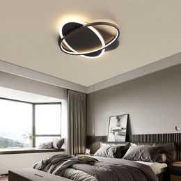 Creative Modern LED Ceiling Light Black&White Deco Living Room Bedroom Lamp Luminaire Plafonnier Indoor Lighting Fixtire Lights