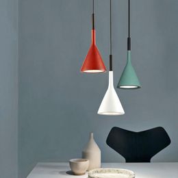 Pendant Lamps Modern Lamp E14 Lights For Bedroom Hanging Nordic Cement Lampshade LED Bulb Kitchen Light