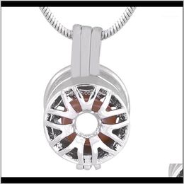 Chains Necklaces & Pendants Jewelry Arrival Of Stainless Steel Color Wheel Cage Pendant Fitting Diy Lovely Jewellery P1681 Drop Delivery 202