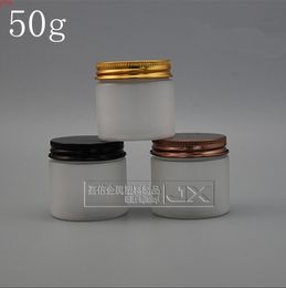 50g/ml White Frosted Plastic Bottle Jar Screw lid Cream Lotion Pomade Pill Bath Small Sample Packing Bottlesgood qty