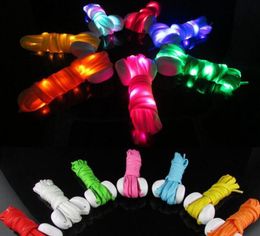 2021 Newest LED Lamp Flashing Shoe Lace LED Shoelaces Luminous Shoe Laces Light Up Flash Glowing Shoeslace 7 Colours