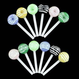 3.9''Mini Held Lollipop Glass Pipe Spoon Pipes Smoking Accessories Hand Burner Tobacco Bongs Mixed Colour