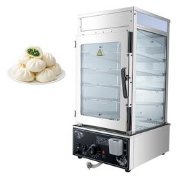 Commercial Electric Food Steamer 220V Stainless Steel Bread Steaming Machine Steamed Stuffed Bun Steam Machine