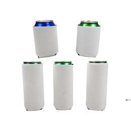 Drinkware Handle Sublimation 12oz Slim Can Cooler Sleeves Holder Neoprene Insulated Tall Covers Pouch For 12 oz Beers Coolers CCA11470