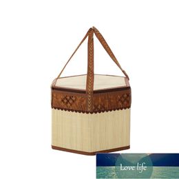Bamboo Woven Picnic Basket Hamper Shopping Storage Basket with Lid and Handle Factory price expert design Quality Latest Style Original Status