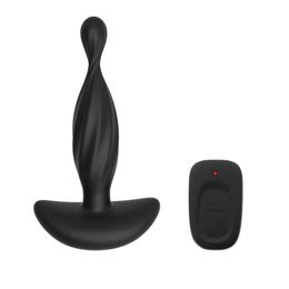 NXY Cockrings Anal sex toys 360 Degree Prostate Massager Rotating Vibrator Male Vibrators Plug Sex Toys For Men Stimulator Adult 1123 1124