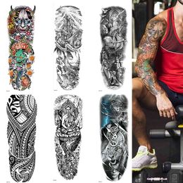 3D Sexy Tatoo Temporary Tattoos Waterproof Sticker For Man Body Art Full Arm Exquisite Pattern Tattoos Large Size