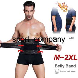 New Men Breathable Waist Trainer Body Shaper Slimming Girdle Fat Sauna Tummy Men Black Belly Trainning Band