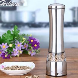 Stainless Steel Pepper Grinder Manual Mill for Salt Rice Herbs Spice Creative Ceramic burr Mills Kitchen Cooking 220311