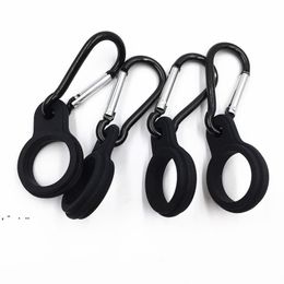 Hot Sports Kettle Buckle Outdoor Carabiner Water Bottle Holder Camping Hiking Tool Aluminum Rubber Buckle Hook LLD11989