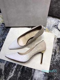 Fashion New Women Pumps Wedding JC High Heels Sandal 10.5CM Pointed Toe Heeled Bride Diamond London Dress Shoes