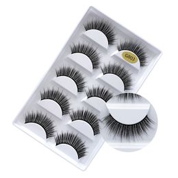 5 Pairs Natural False Eyelashes Thick 3D Mink Lashes Makeup Mink Eyelashes 12 Styles 5pairs/lot