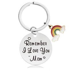 Good Gift Memory key chain papa family MOM DAD Ever Parental Day Stainless Steel Keychain