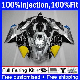 Injection For Aprilia RSV125RR RSV 125 RS 125 RR 125RR RSV-125 12-16 Silver black Body 12No.144 RS125 R RSV125 12 13 14 2015 2016 RS-125 RS4 2012 2013 2014 15 16 OEM Fairing