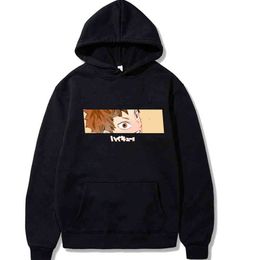 Hoodies Unisex Haikyuu Japanese Anime Printed Women Hoodie Couple Streetwear Fashion Casual Sweatshirt Coat H1227