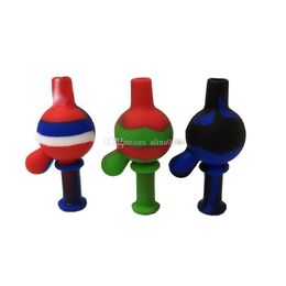 Other Smoking Accessories Silicone Carb Cap For Quartz Banger Nails Mixed Colours with 4 Styles Food Grade