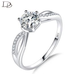 Wedding Rings DODO 6Mm Zircon Engagement Silvery Fashion Jewelry For Women Vintage Austrian Crystal Bijoux Femme Gifts Ra057