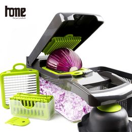 Food Crusher Onion Cutter Vegetable Chopper Potato Salad Slicer Manual Multi Mandolin Garlic Kitchen Accessories Gadgets Tools 210318