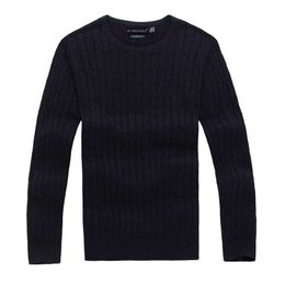 Mens Autumn long sleeve O-neck sweaters casual cotton knitted pullovers fashion slim mens M-2XL Y0907