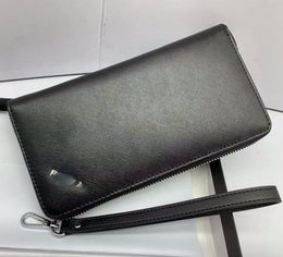 Designers Leather Wallets Business Luxury Card Holder Hight Quality Letter Printing Handbags Presents Gifts for Man