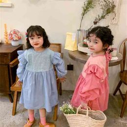 Spring Arrival Girls Long Sleeve Princess Dress Kids Korean Design es 210528