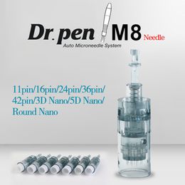 Dr Pen M8 Needle Cartridge Electric DermaPen Bayonet Cartridges 11 16 24 36 42pins / nano MTS MicroNeedle Skin Care