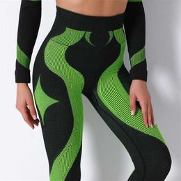 Sport Leggings Women Printed Seamless Push Up Fitness High Waist Pants Female Gym For Clothing 211215