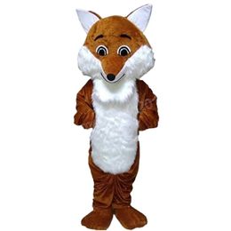 Halloween Long hair Fox Mascot Costume High Quality Customise Cartoon Anime theme character Unisex Adults Outfit Christmas Carnival fancy dress