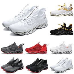 Marka olmayan Erkek Kadın Koşu Ayakkabıları Üçlü Siyah Beyaz Kırmızı Gri Erkek Eğitmenler Moda Açık Spor Sneakers Yürüyüş Jogging Yürüyüş