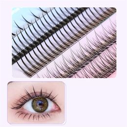 Wholesale DIY Individual Eyelash Extension Mix Styles Fish Tail A Shape Design Grafting False Eyelashes Mini Cluster Fake Lashes