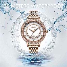 SUNKTA Gold Watch Women Top Brand Luxury Bracelet Ladies Watches Woman Dress Waterproof Business Quartz Wrist Watches For Womens 210517