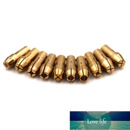 10 Pieces Brass Collet Mini Drill Chucks Including 0.5/0.8/1.0/1.2/1.5/1.8/2.0/2.4/3.0/3.2mm