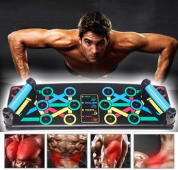 23 in 1 Push-ups Stands Chest Muscle Grip Bodybuilding Board Set Foldable and Easy to Instal Fitness Equipment For Home /Gym X0524