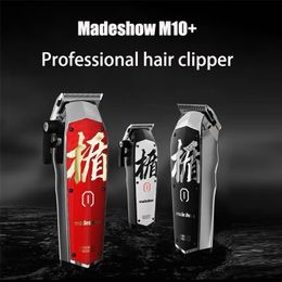 Professional M10+ Hair Clipper For Men Beard Trimmer Barber 0.1mm Baldhead Clippers Cutting Machine Cut T Blade Trimm 220216