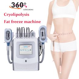 360° Cryo Handle Cryolipolysis Weight Reduce Machine 40K Ultrasonic Lipo Laser Cavitation Cryotherapy Slimming Machines DHL Free Ship