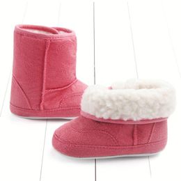 Children's Winter Baby Boots Toddler Shoes Non-slip Boys Thick Fleece Warm Cotton Soft Bottom Girls Fashion