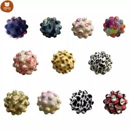 Fidget Toys Sensory Christmas Printing Decompression press ball elasticity Push Bubble Anti Stress Educational Children Adults Surprise Wholesale WXS