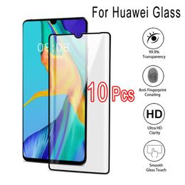 10pcs Tempered Glass For Huawei P Smart 2021 P9 P10 Plus P20 P30 Pro Screen Protector Lite Film Cell Phone Protectors