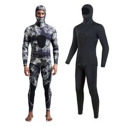 Swim Wear 3MM Mens Diving Suit Thick Camouflage Fish Hunting Warm And Wear-resistant Neoprene Split Snorkeling Free