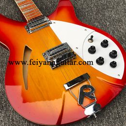 New Arrival Short Neck Electric Guitar,Rosewood Fingerboard With Varnish Gloss,Half-Empty Core Instrument
