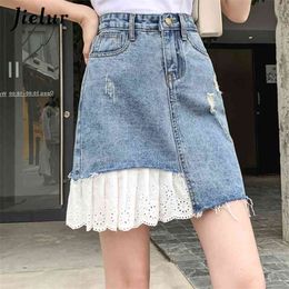 Faldas De Mezclilla Rasgadas Oferta Online | DHgate.com