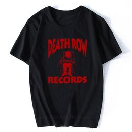 -Death Row Records T Рубашка Мужчины Высокое Качество Эстетики Прохладный Старинный Хип-Хоп Футболка Harajuku Streetwear CamiSetas Hombre 210707