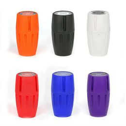 Colourful Plastic Smoking Grinder Jar Dry Herb Tobacco Grind Spice Miller Crusher Grinding Chopped Hand Muller Cigarette Holder Handpipe Accessories DHL Free